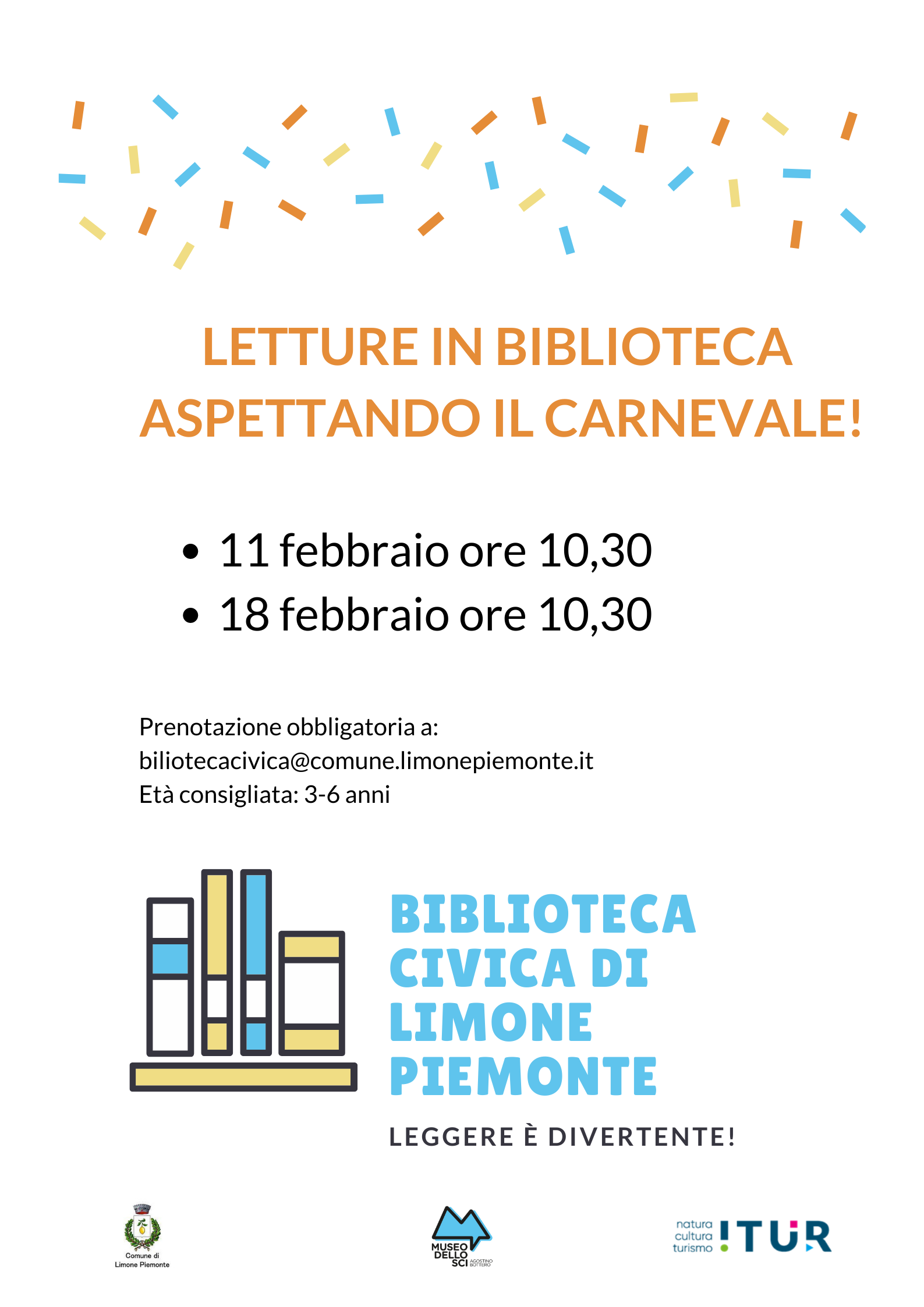 Letture in biblioteca: aspettando il carnevale